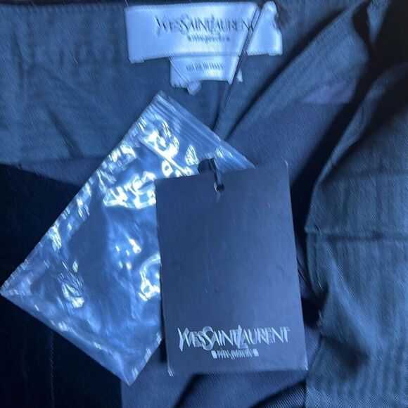 NWT Yves Saint Laurent Black Velvet Lace-Up Pants Runway Tom Ford F/W 2001 - Picture 6 of 14